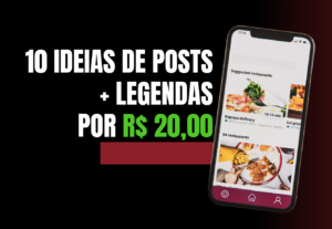 Eu vou criar um cronograma com 10 ideias de posts + legendas