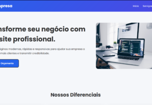 Eu vou Criar uma landing page avançada e bastante moderna