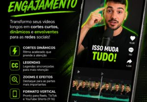 Eu vou Criar cortes do seu vídeo que te gerarão engajamento