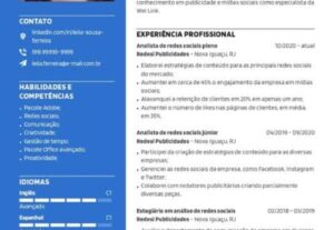 Eu vou fazer Seu currículo bem profissional pra sua empresa