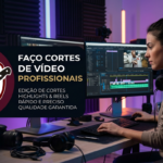 Eu vou Cortes de Vídeo Personalizados e Criação de Logos