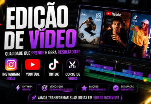 Eu vou editar sua Vsl ou Youtube, reels e tiktok