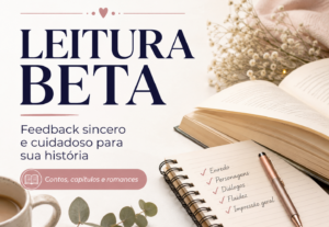 Eu vou fazer leitura beta com feedback detalhado.