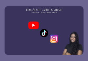Eu vou editar seus vídeos para TikTok, Reels ou Shorts