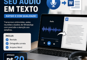 Eu vou transformar seu áudio em texto rapidamente