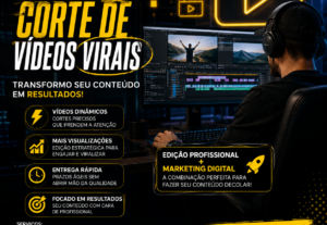 Eu vou Fazer edições de vídeo e áudio para seu negócio.