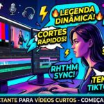 Eu vou editar seus vídeos para Reels, TikTok ou Shorts