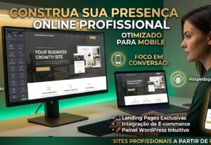 Eu vou criar seu site profissional ou página de vendas