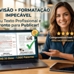 Eu vou revisar e formatar seu texto ou e-book em português