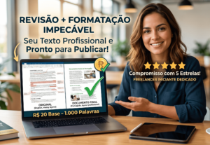 Eu vou revisar e formatar seu texto ou e-book em português
