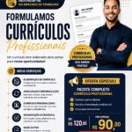 Eu vou Formular um currículo atrativo para o mercado.