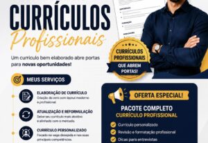 Eu vou Formular um currículo atrativo para o mercado.