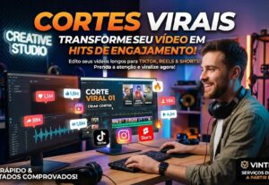 Eu vou transformar seus vídeos longos em cortes virais