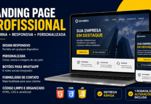 Eu vou criar sua landing page responsiva