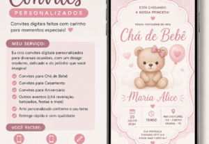 Eu vou Criar convite digital personalizada