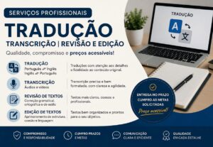 Eu vou fazer traduções e transcrições de qualidade.