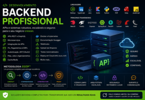 Eu vou desenvolver sistemas backend profissionais e seguros