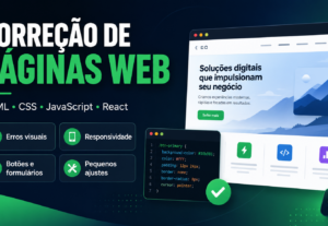 Eu vou corrigir erros simples em páginas web