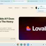 Eu vou desenvolver uma landing page com Lovable