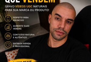 Eu vou Gravar vídeo UGC natural para anúncios, Reels, TikTok
