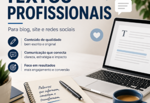 Eu vou escrever e revisar textos: blog, site e redes sociais