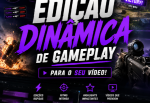 Eu vou fazer uma edição dinâmica de gameplay para você.