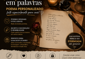Eu vou transformar seus sentimentos em um poema inesquecível