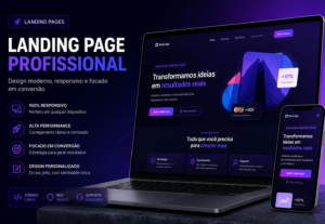 Eu vou criar uma Landing Page profissional e responsiva.