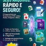 Eu vou converter seus arquivos com praticidade e segurança.