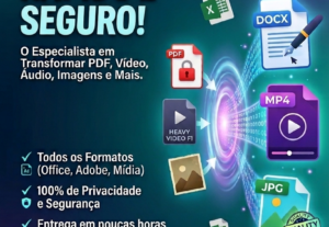 Eu vou converter seus arquivos com praticidade e segurança.