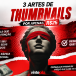 Eu vou fazer um pacote com 3 Thumbnails Chamativas
