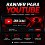 Eu vou fazer banner profissional para YouTube em até 24 hora...