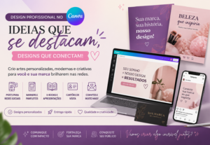 Eu vou fazer design com o canva