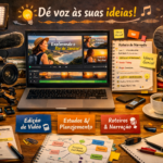 Eu vou fazer projetos e vídeos.