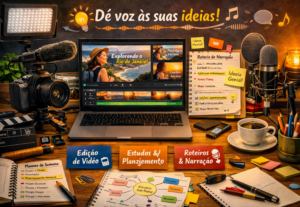 Eu vou fazer projetos e vídeos.