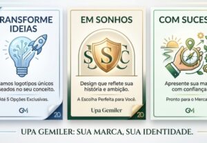 Eu vou Criar até 5 opções de logotipos modernos, profissiona...