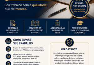Eu vou Corrigir seu texto, trabalho acadêmico e abnt