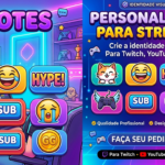 Eu vou criar emotes para personalizar seu chat