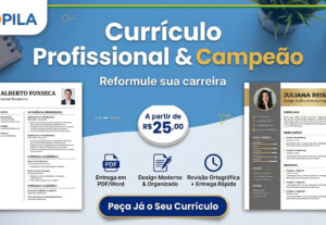 Eu vou Criar ou reformular seu Currículo Profissional e Mode...