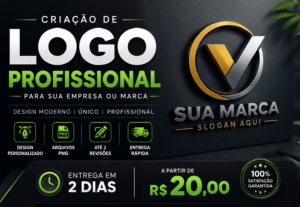 Eu vou fazer uma logo moderna e profissional.