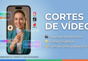 Eu vou criar cortes de vídeo chamativos para suas redes