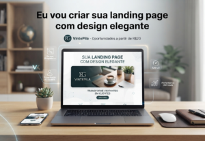 Eu vou criar sua landing page com design elegante
