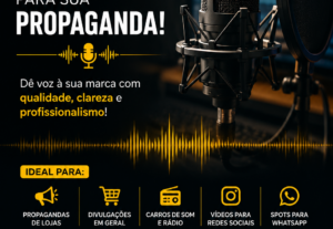 Eu vou Gravar áudios para sua propaganda ou vídeo