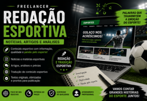 Eu vou fazer Redação e Tradução de Conteúdo Esportivo