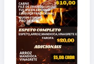 Eu vou Fazer edição de cardápio de mesa