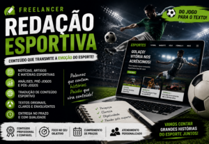Eu vou Criar Conteúdo Esportivo | Redação e Tradução