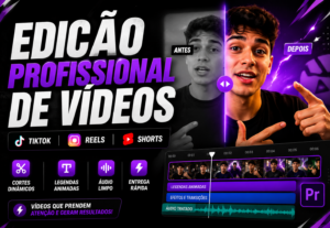 Eu vou fazer cortes e edição profissional para vídeos curtos
