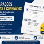 Eu vou fazer Declaração de Residência / União Estável
