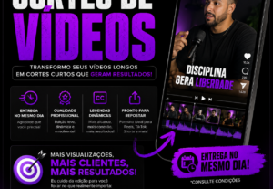 Eu vou criar os seus cortes de vídeos para você viralizar