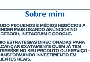 Eu vou fazer Gestão de Tráfego, Redes e Divulgação Completa